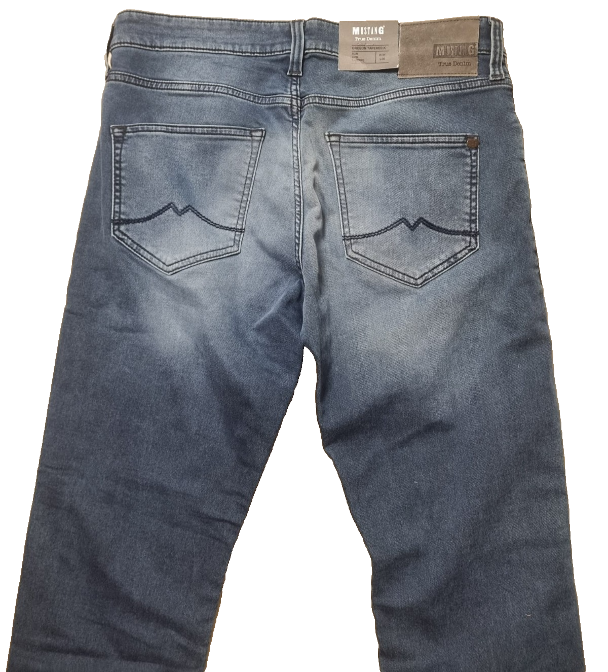 MUSTANG Herren Jeans Oregon Tapered K W34 L30 Slim Low Tapered Blau 1004040 K3