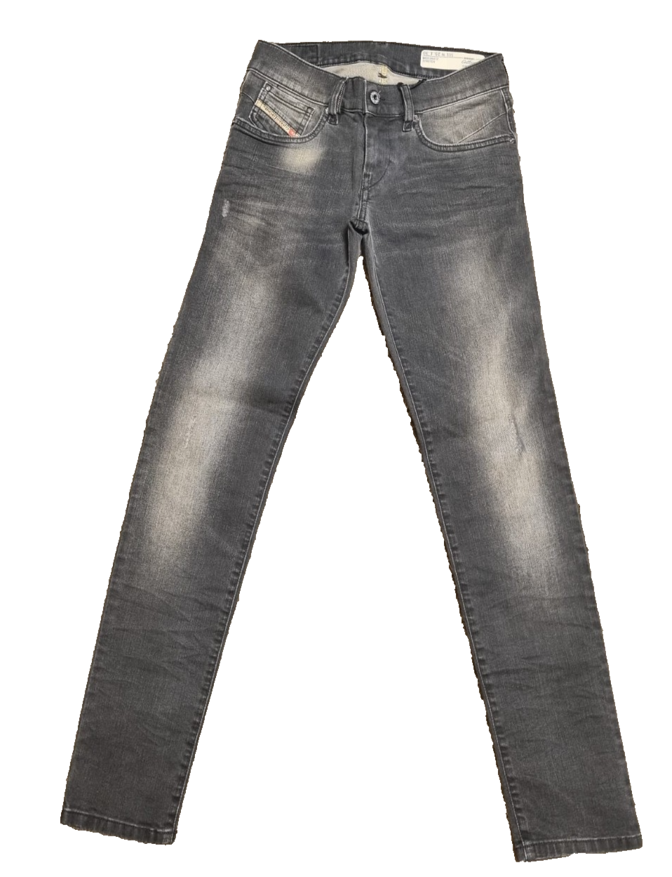DIESEL Damen Jeans Getlegg W25 L30 Grau Stretch 00CSDM 0607Z Slim Skinny