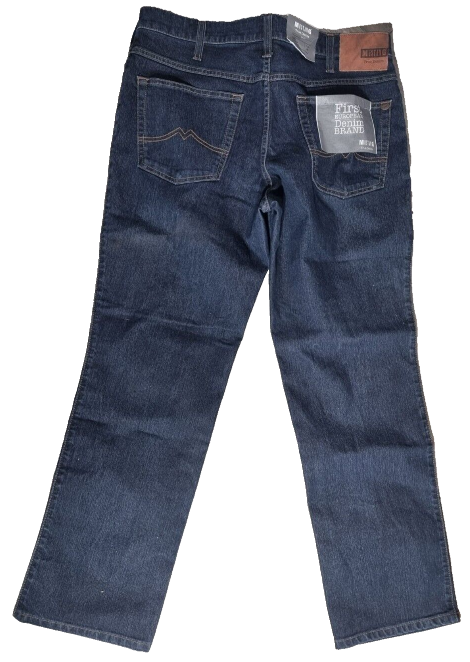 MUSTANG Herren Jeans Traper W38 L30 Blau | Slim Medium Straight BR1C3