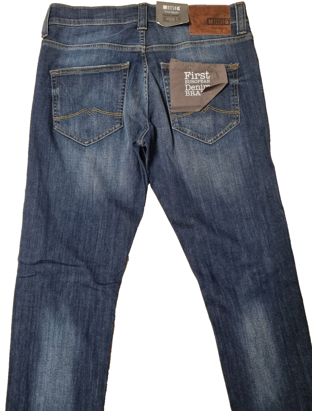 MUSTANG Herren Jeans Oregon Tapered Blau | Slim Low Tapered | W30 L34 BR1C1