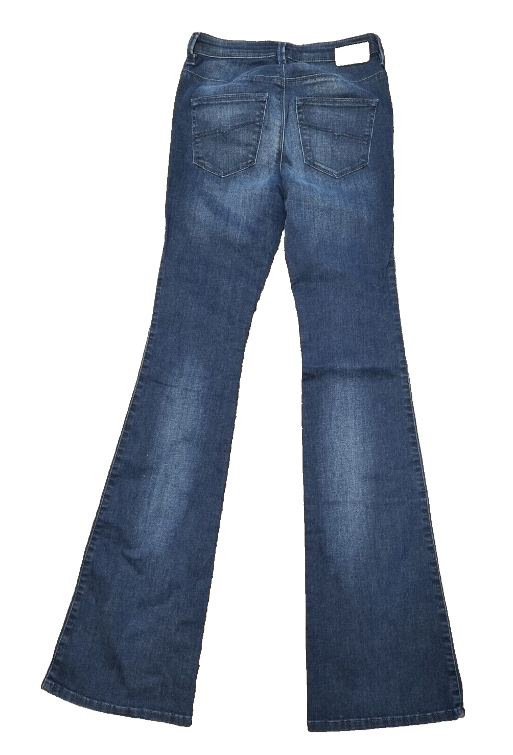 DIESEL Damen Jeans Skinzee Flare H W25 L32 Super Slim Flare High Waist Blau T15