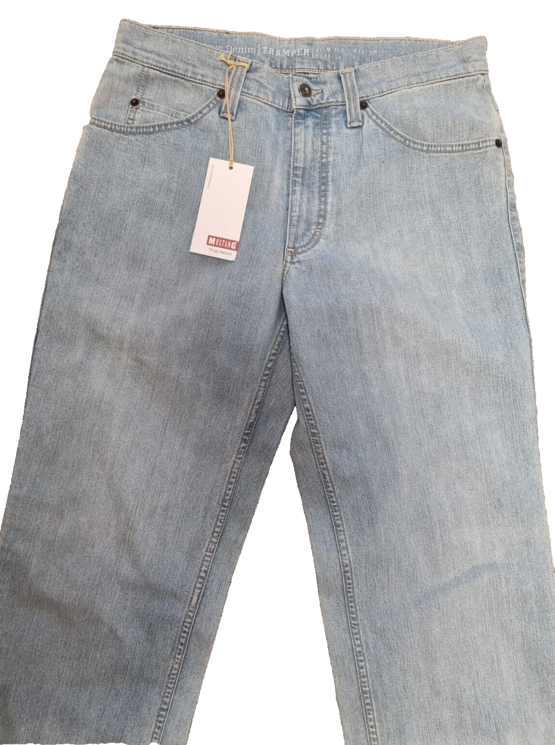 MUSTANG Herren Jeans Tramper W33 L34 Slim Medium Straight Hellblau BR3E3