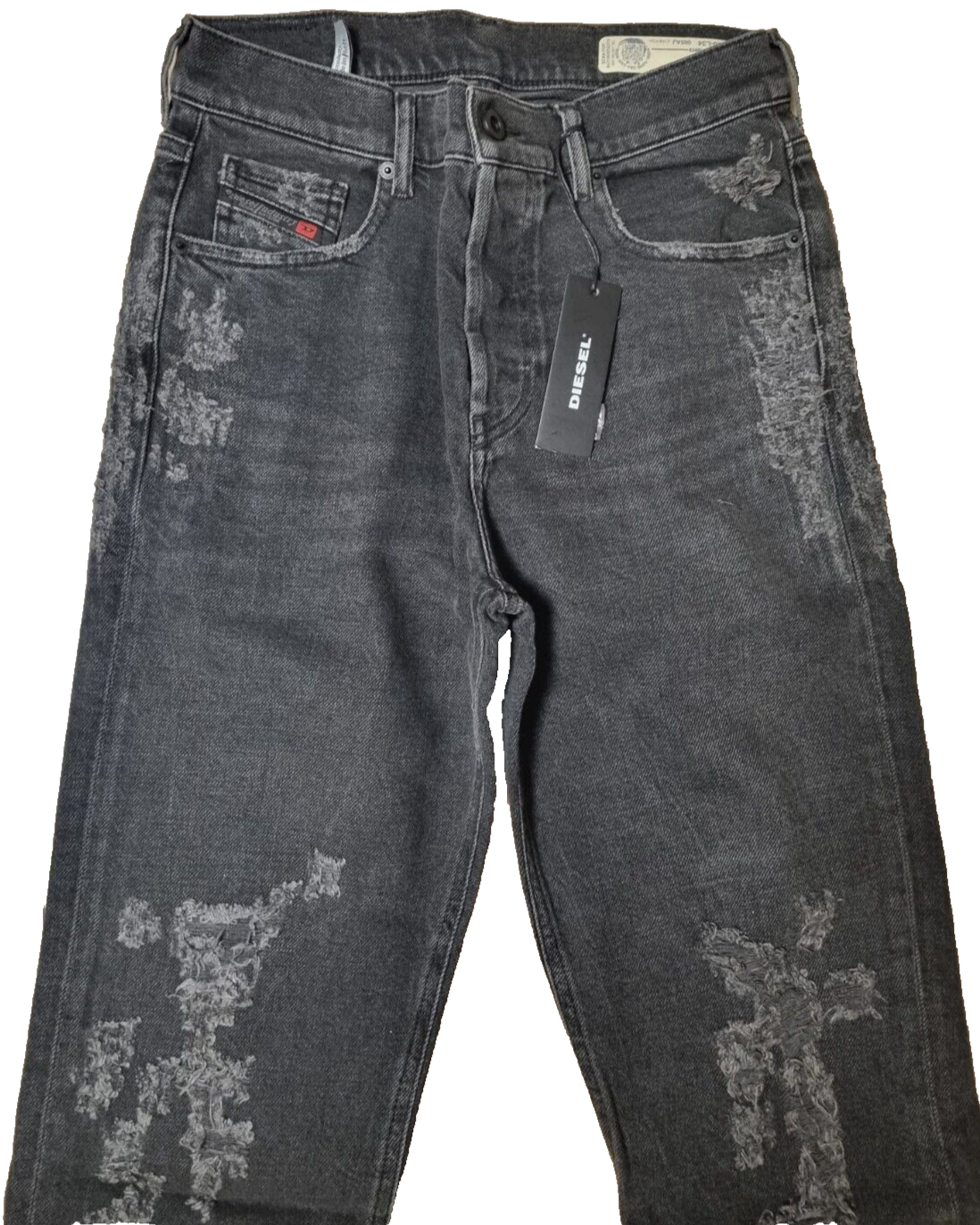 DIESEL Damen Jeans Aryel 00SHG8 085AJ | Regular Straight | Grau | W26 L34