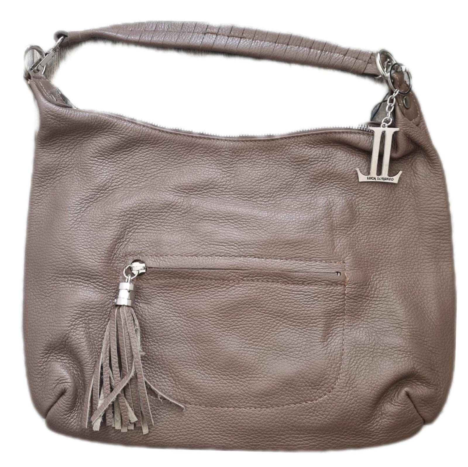 Damentasche Luca Lorenzo Beutel - echt Leder - Handtasche Umhängetasche braun