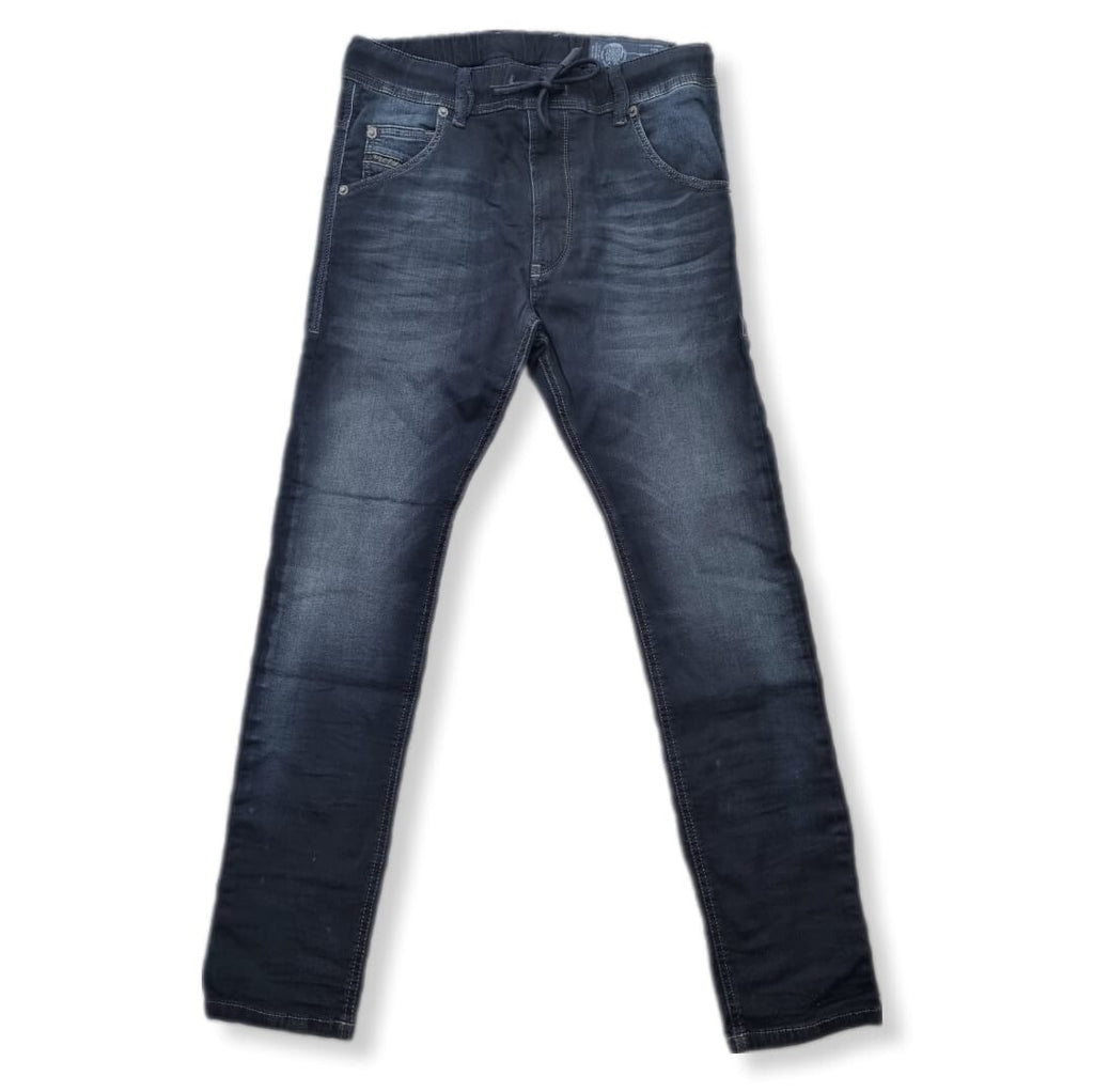 Herren Jeans DIESEL JoggJeans Sweat Pants W28 - Blau Schwarz Denim mit Kordelzug