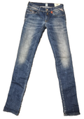 REPLAY Damen Jeans Yasmeen W26 L34 Blau Slim Fit Stretch WX621.000.573.430 E3
