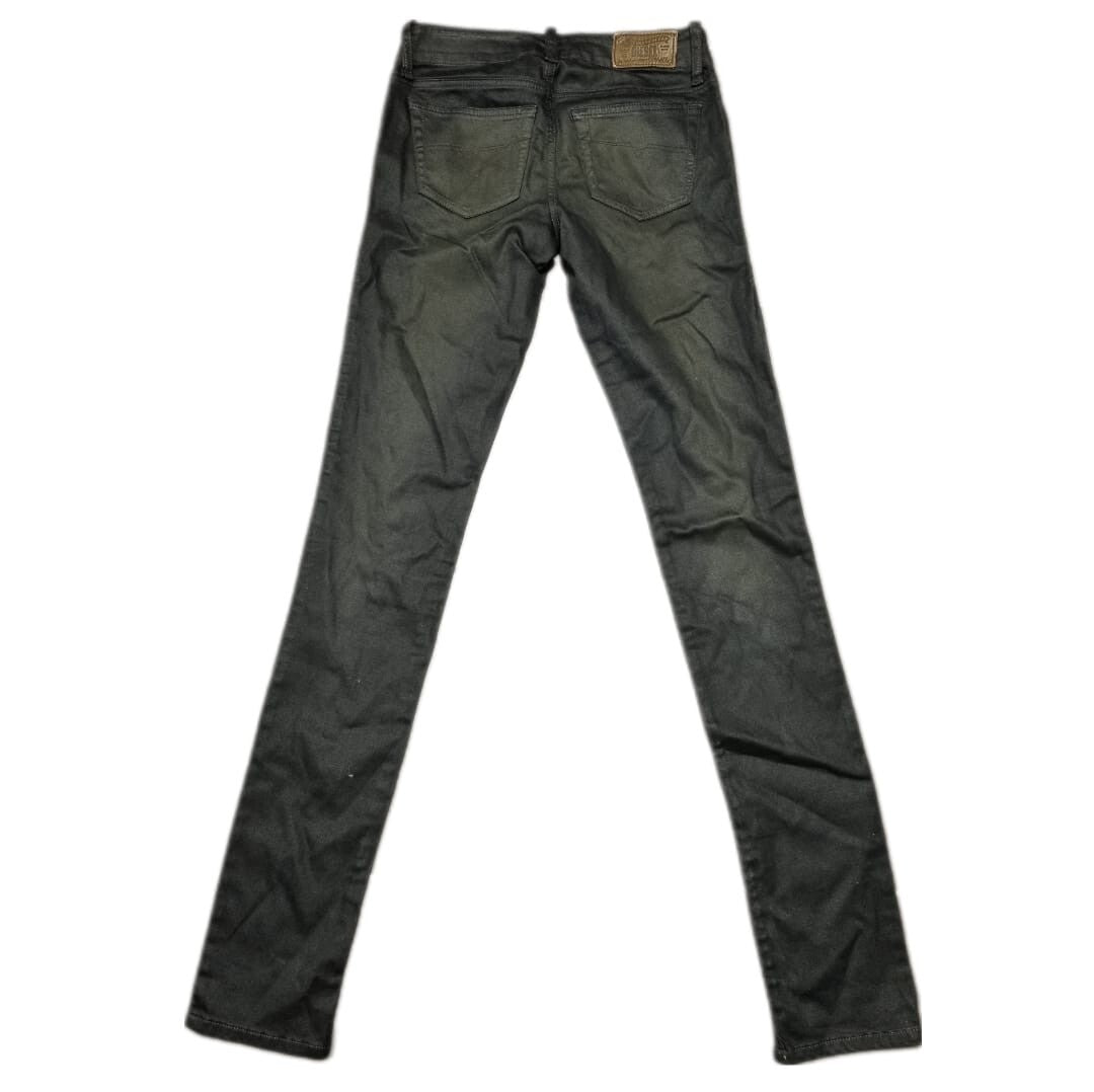 DIESEL Damen Jeans Grupee 0601F Stretch Antrazit W25 Extra Slim Fit Low W PL5B1