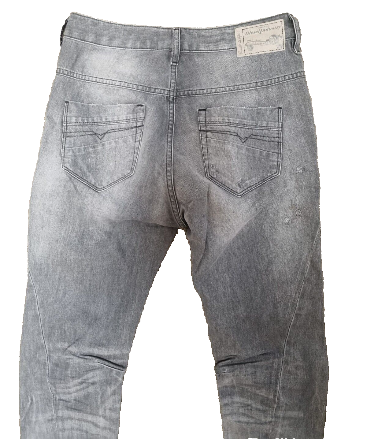 DIESEL Damen Jeans Fayza Relaxed Boyfriend Low Waist Grau W24 L32 SLR4B1