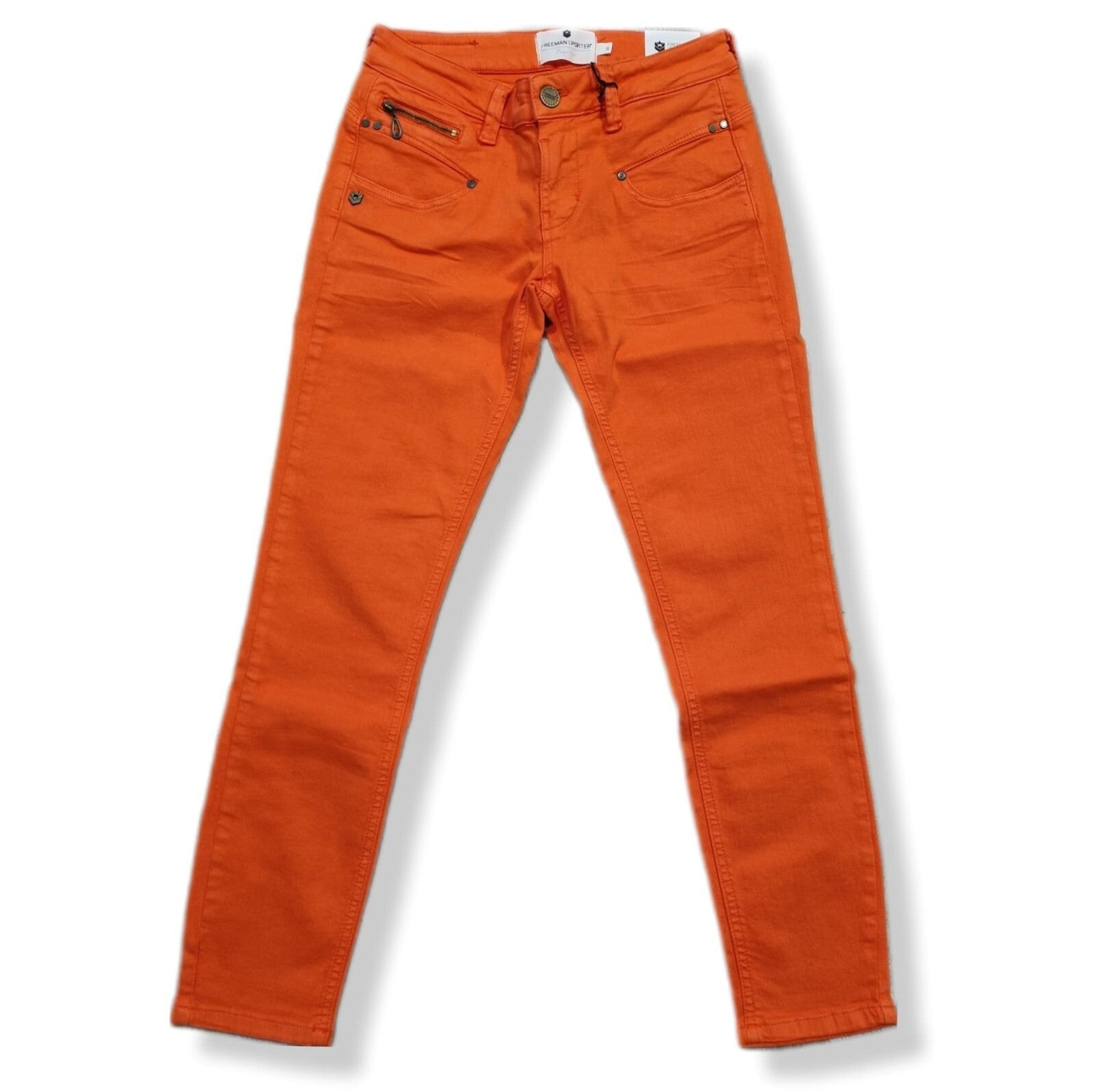 FREEMAN T. Porter Damen Jeans ALEXA CR Frauen Hose S Jeanshose Rot Gr. S PL3B1