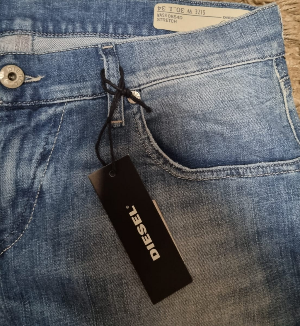 DIESEL Damen Jeans GRUPEE W30 L34 Blau Super Slim Skinny Low Waist Stretch K2