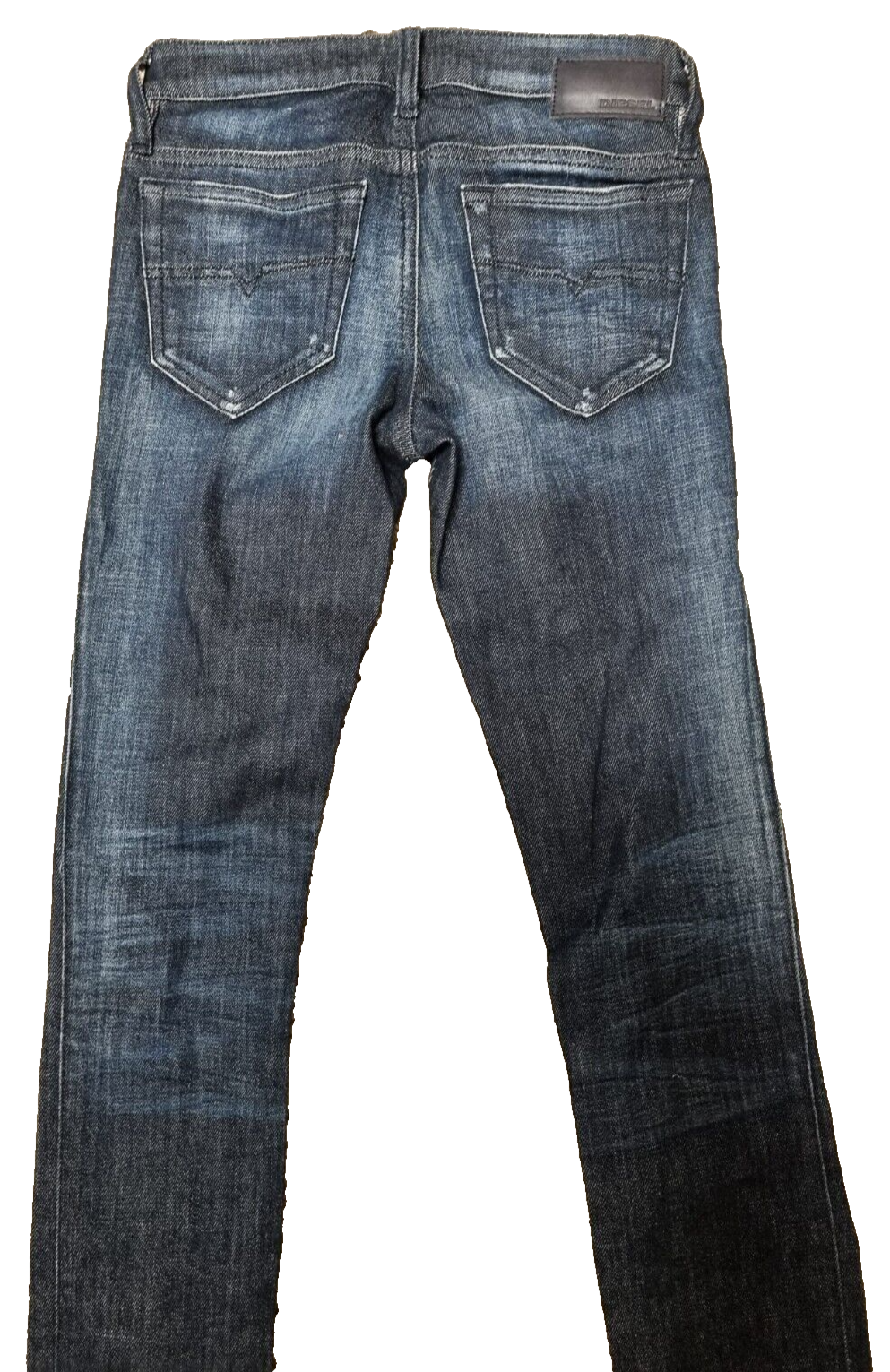 DIESEL Damen Jeans Skinzee-Low-Zip W24 L32 | Super Slim Skinny Dunkelblau BR3E1