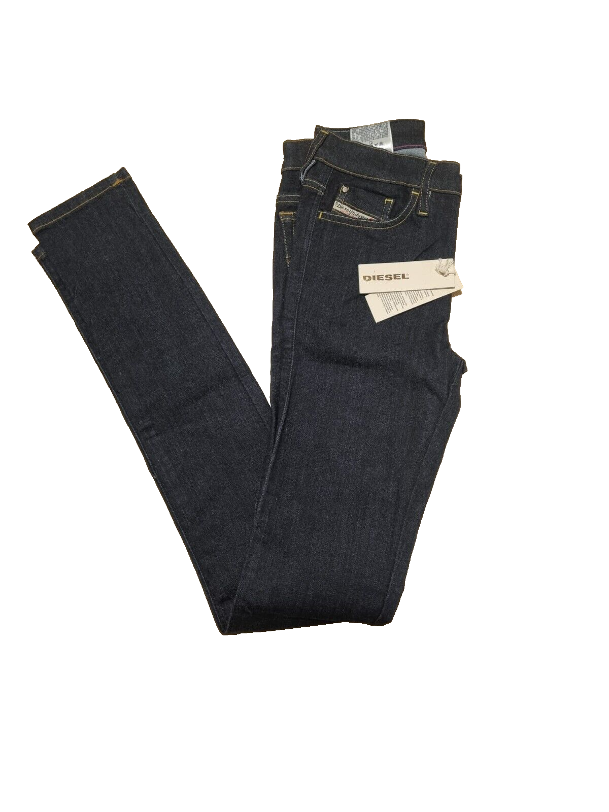 🔥 DIESEL Damen Jeans Skinzee 0813C W25 L32 Super Slim Skinny Regular Waist E8