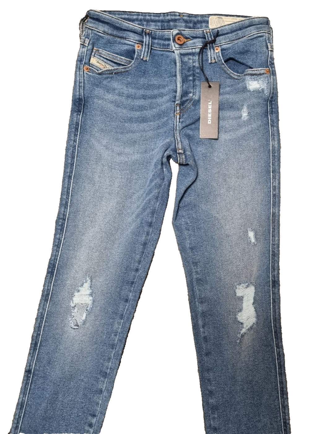 DIESEL Damen Jeans Babhila W24 L32 Blau | Slim Skinny | Regular Waist K4