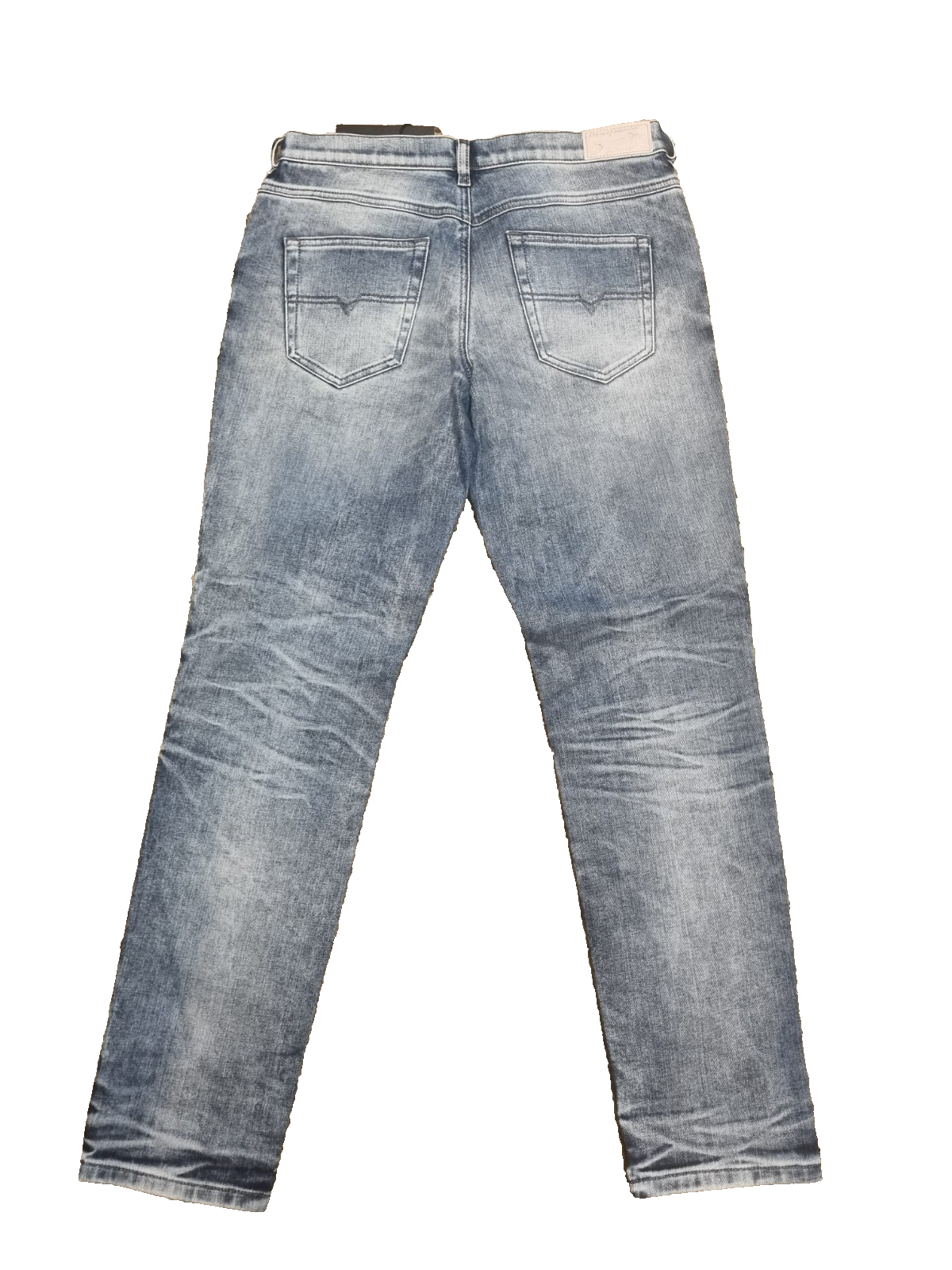 DIESEL Belthy Damen Jeans W28 L30 Regular Slim Straight Low Waist Blau M5