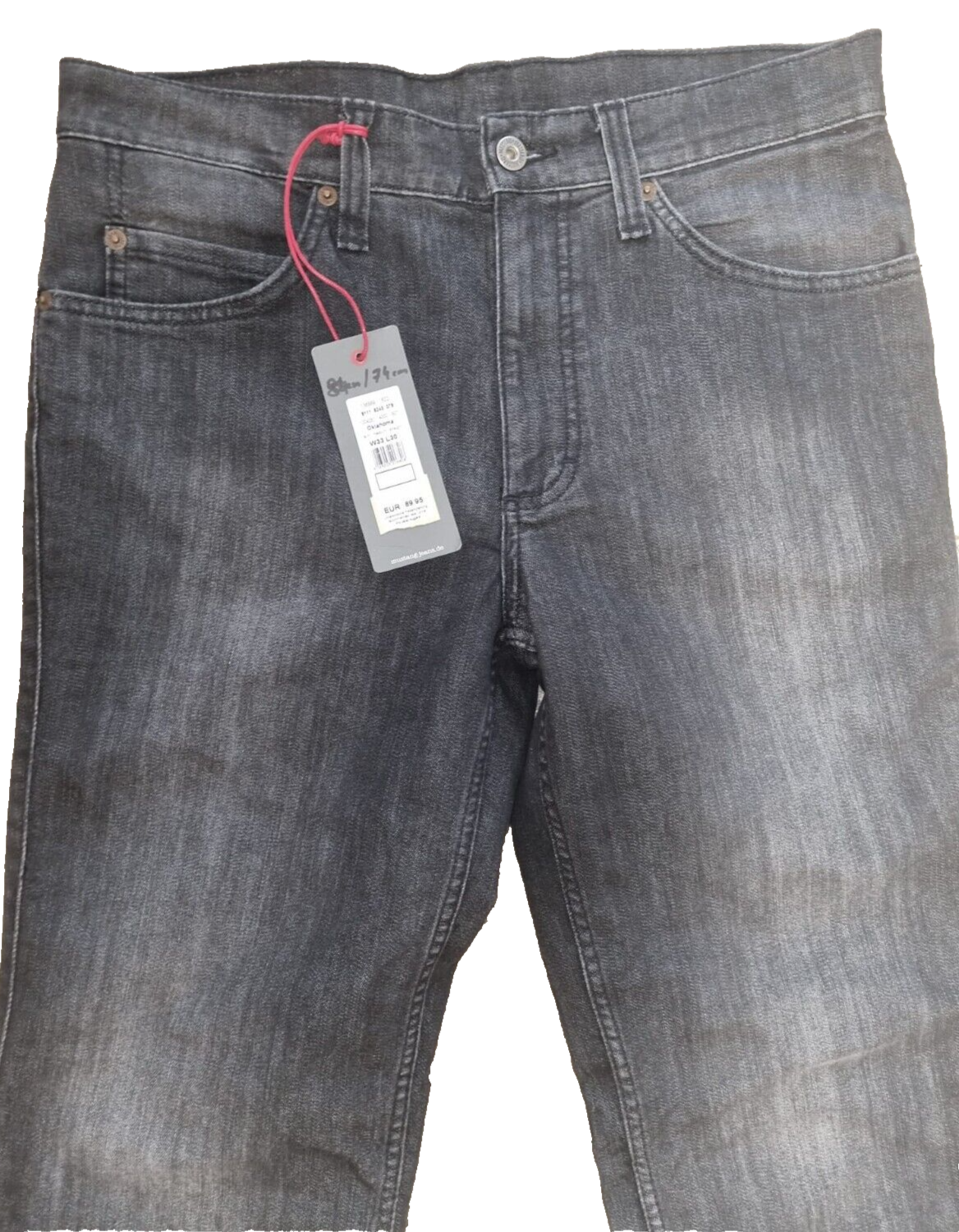 MUSTANG Oklahoma Slim Herren Jeans W30 L30 Blau Straight Fit BR3E3