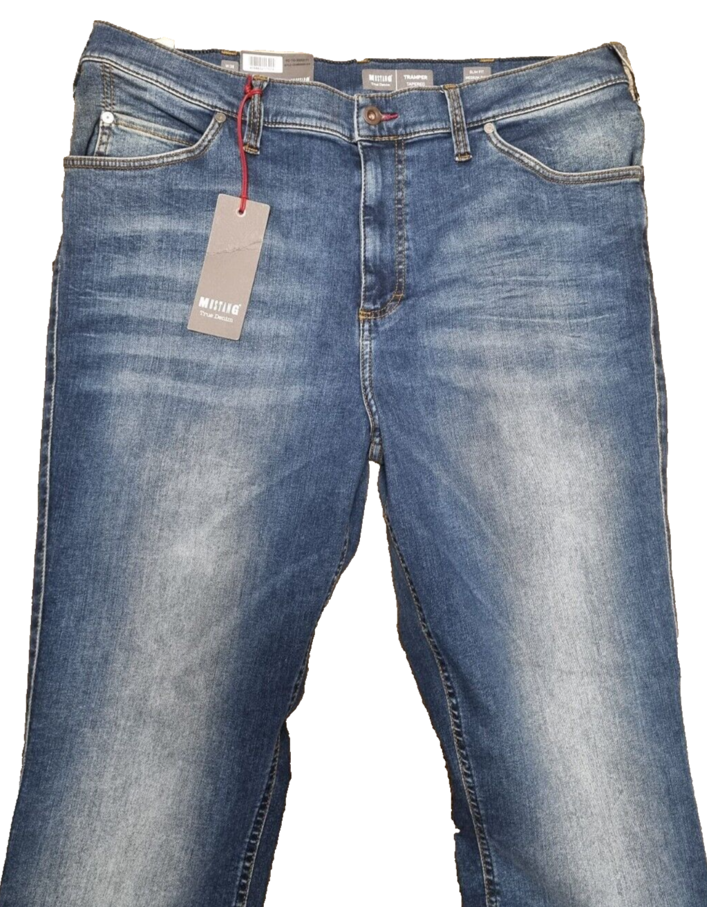 MUSTANG Herren Jeans Tramper Tapered Blau W38 L34 Slim Fit BR1C3
