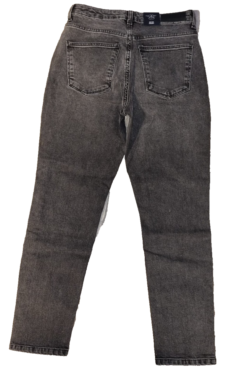 Vero Moda Damen Jeans ANNA VMANNA BA538 DG Straight Leg Mid Rise Grau W26 L32 K9