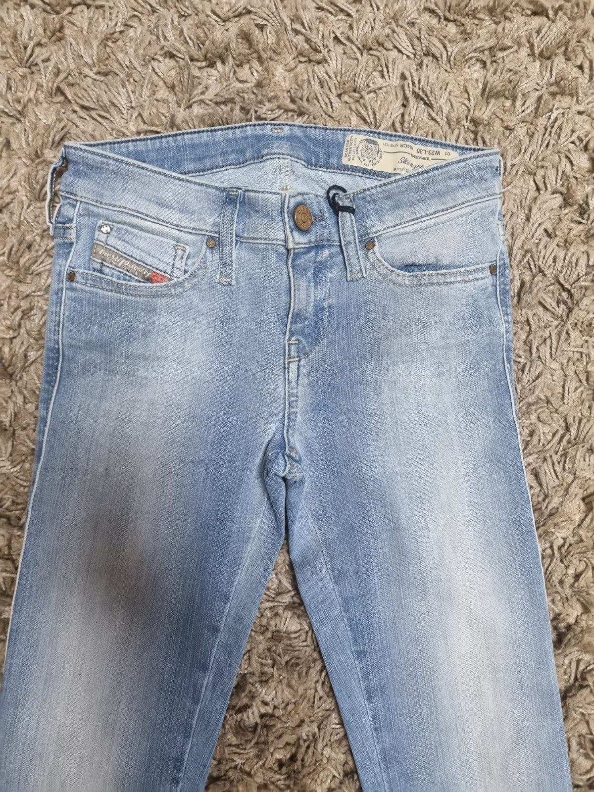 DIESEL Damen Jeans Skinzee-Low 084CR Stretch blau Super Slim Skinny W23 L30 M4