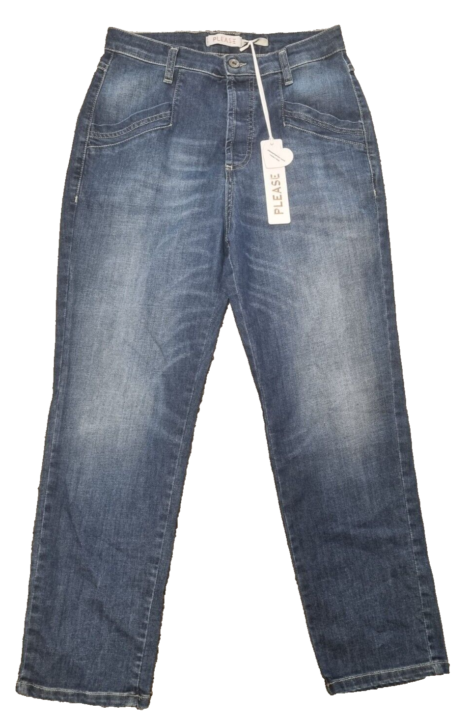 Please Damen Jeans PON1BQ2E25 Größe S Blau – Slim Fit, Baumwolle