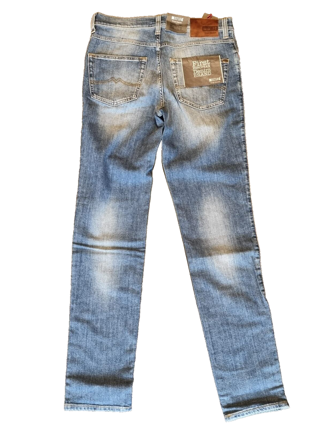 MUSTANG Herren Jeans Tramper Tapered W32 L34 Slim Fit Blau Medium Rise