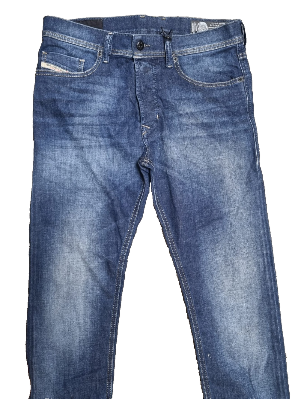 DIESEL Tepphar Herren Jeans W30 L32 Slim Carrot 00CKRI 084GR Stretch Blau M2