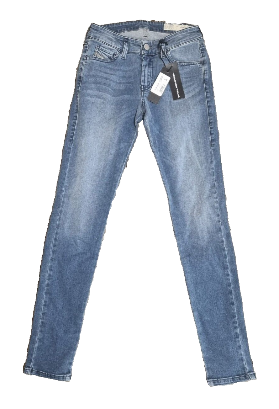 DIESEL Damen Jeans Slandy W25 L30 Blau Super Slim Skinny Regular Waist T1-6