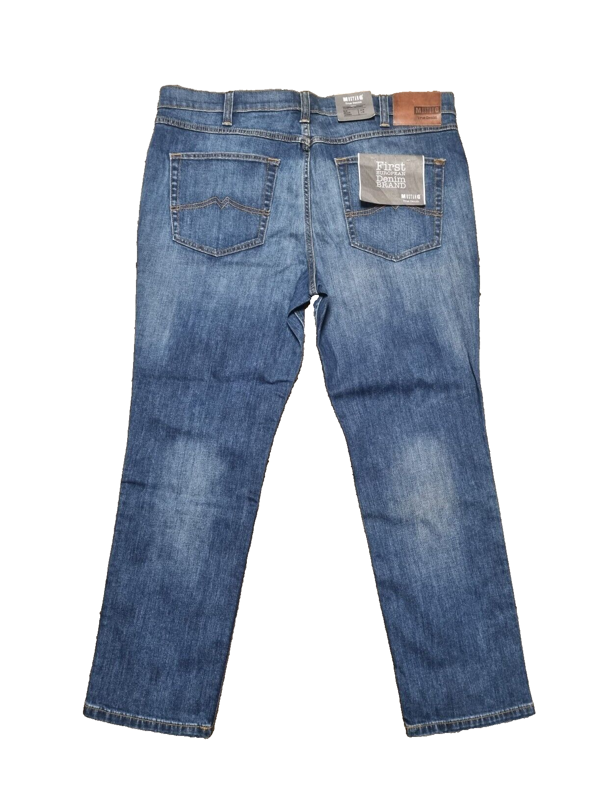 MUSTANG Herren Jeans Tramper Blau | Slim Fit Medium Rise Tapered Leg | W40 L30