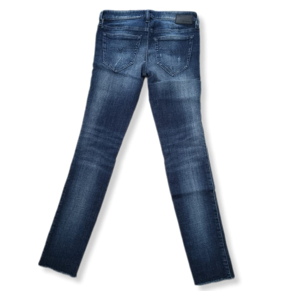 DIESEL Damen Jeans Skinzee-Low Super Slim Skinny Low Waist Blau 0671V - W27 L30