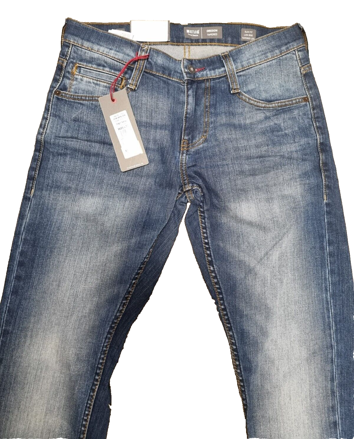 MUSTANG Herren Jeans Oregon Tapered W29 L32 Blau | Slim Low Tapered BR1C3