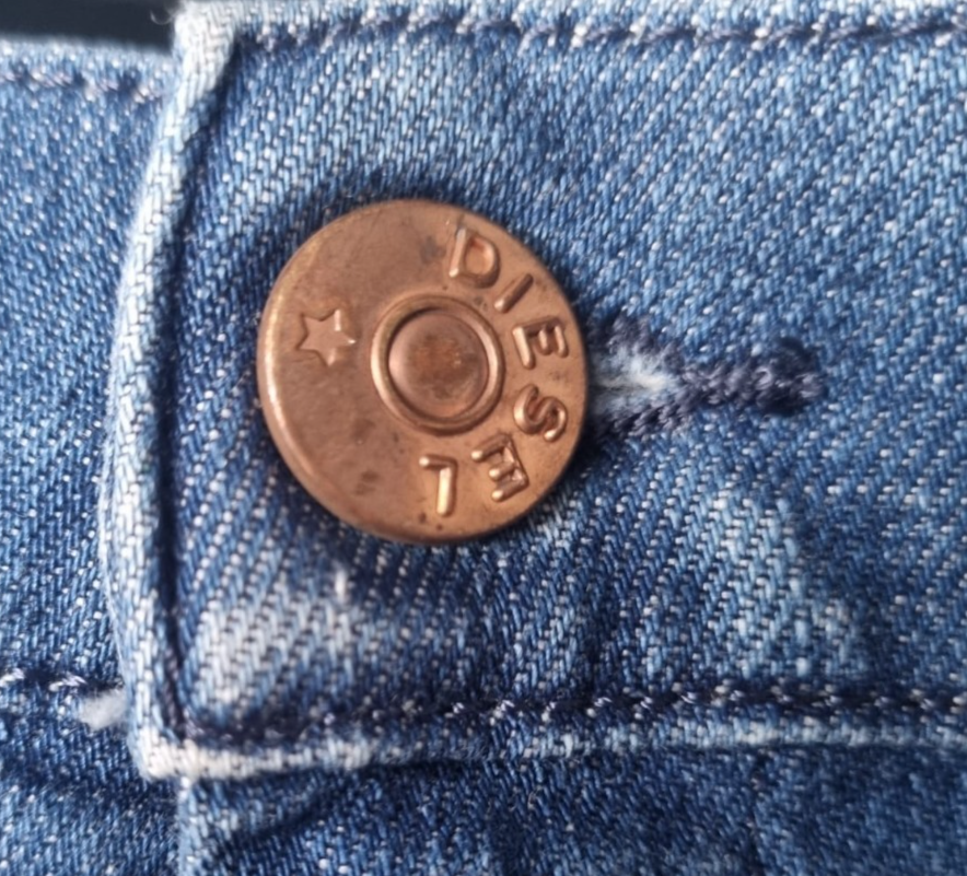 DIESEL Damen Jeans Belthy-Ankle W27 L32 Blau 00SUKI 084GQ Slim Straight