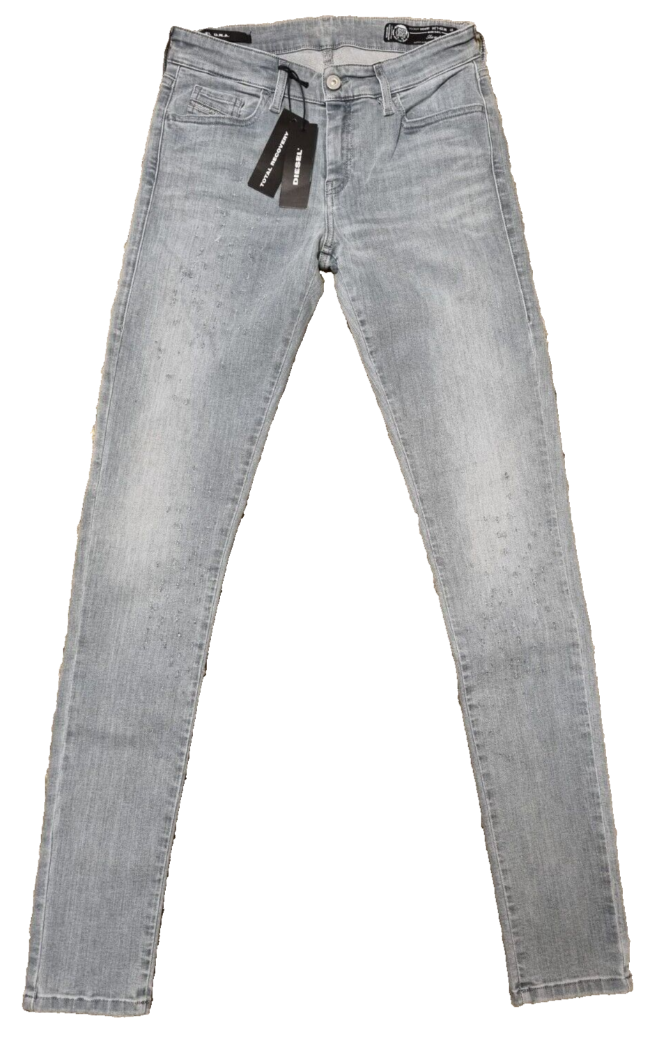 DIESEL Damen Jeans Slandy W29 L34 | Super Slim Skinny | Blau/Grau DENIM BR3E1
