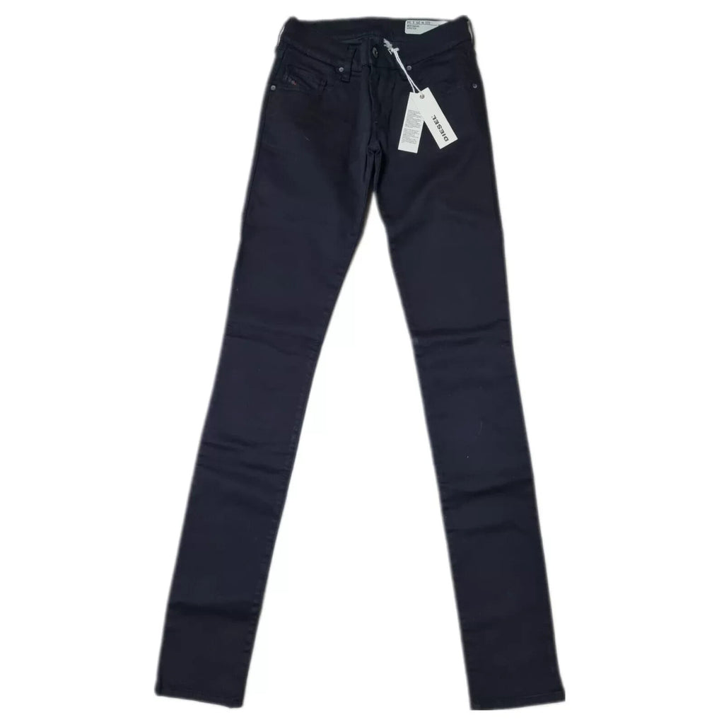 DIESEL Damen Jeanshose GRUPEE W25 L34 0800R Schwarz Super Slim Skinny LW BR3C