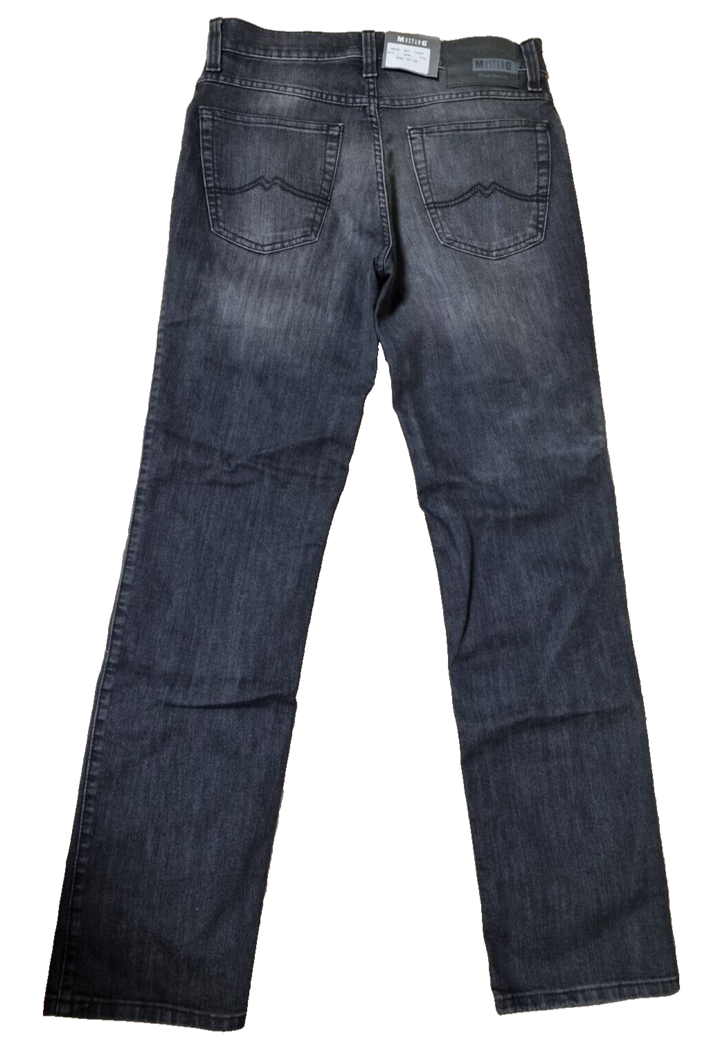 MUSTANG Herren Jeans Oklahoma Schwarz | Slim Medium Straight | W32 L32 | BR1C1
