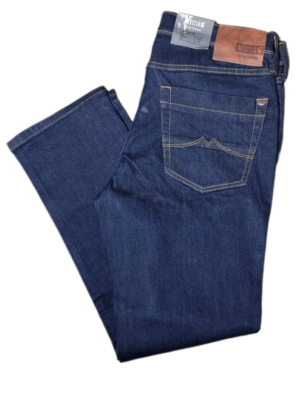 MUSTANG Herren Jeans Washington Slim Medium Slim W34 L30 Dunkelblau BR2E1