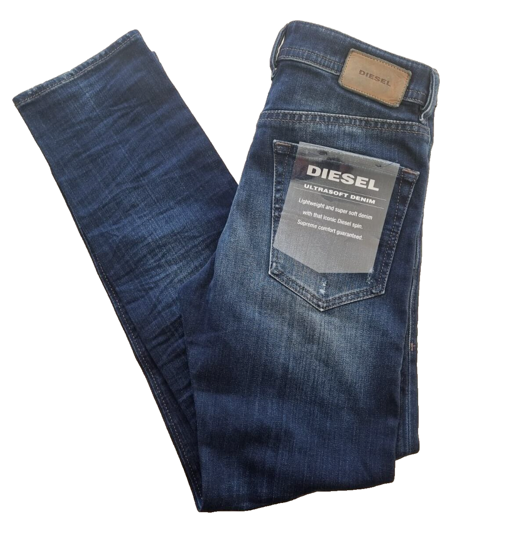 DIESEL Herren Jeans BUSTER 084GF W28 L30 | Regular Slim Tapered, Blau E6