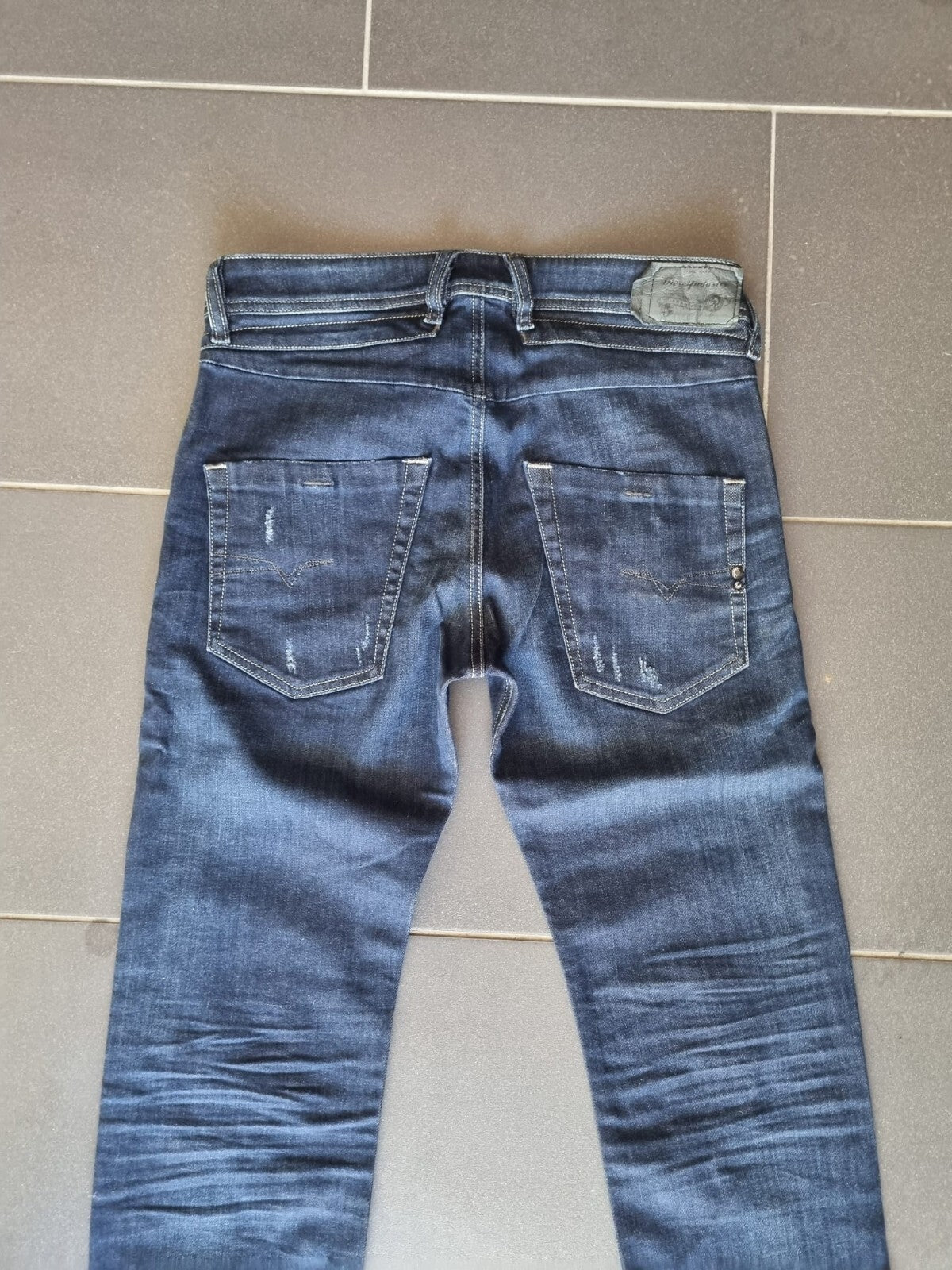 Diesel BELTHER-R Herren Jeans W28 L32 Regular Slim Tapered 00SWI1 R844T SLR7B3