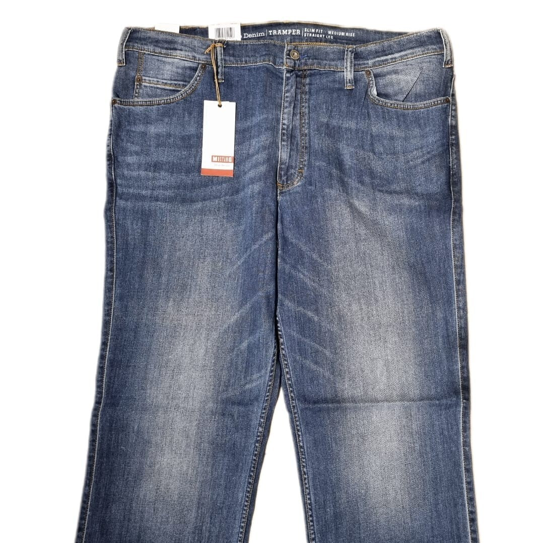 MUSTANG Herren Jeans Tramper Slim Medium Straight W42 L34 Blau BR2E1