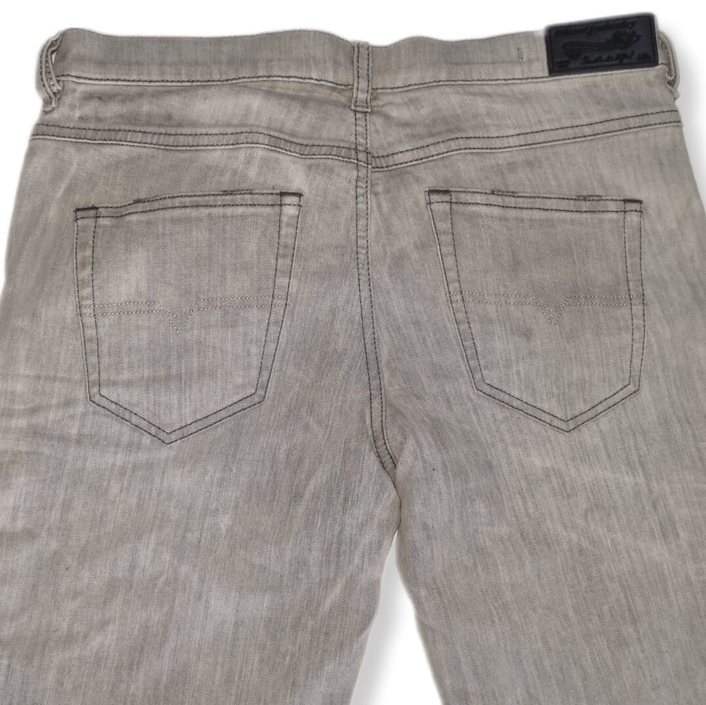 DIESEL Damen Jeanshose BELTHY 00SSSJ 0676M Regular Slim Straight Leg Low Waist