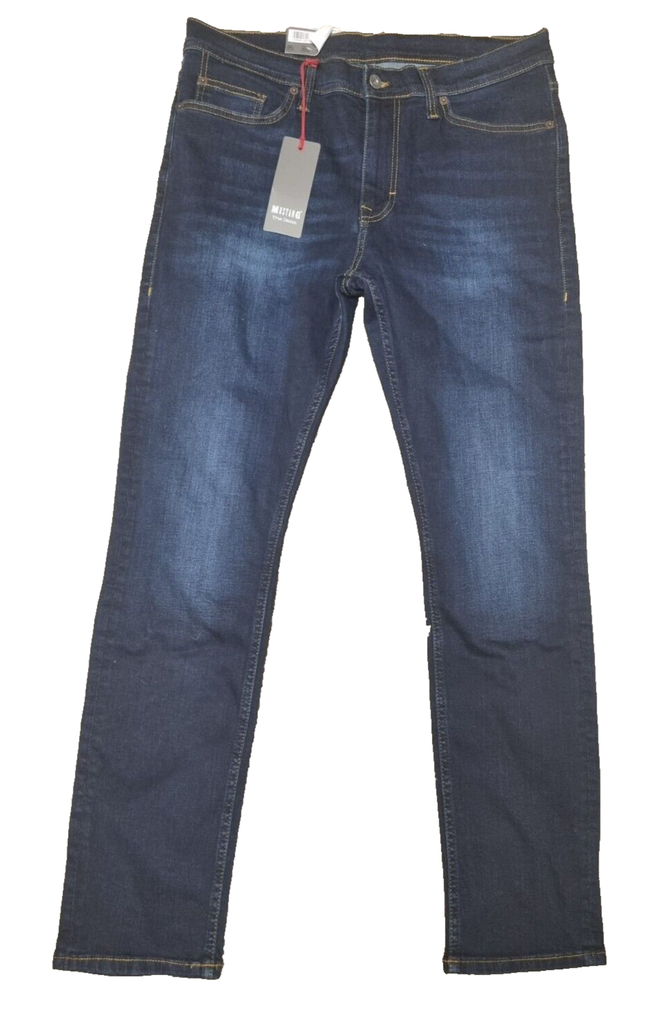 MUSTANG Herren Jeans Vegas W34 L32 Slim Fit Dunkelblau Denim Jeanshose T1-5