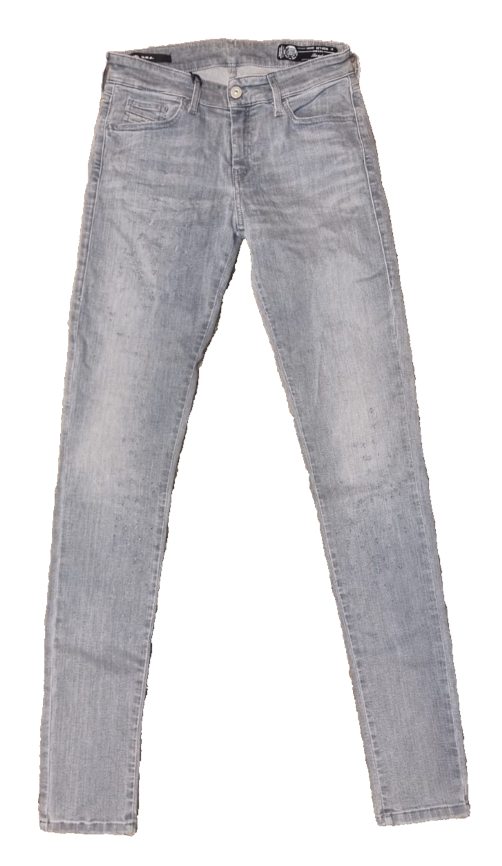DIESEL Damen Jeans Slandy W29 L34 | Super Slim Skinny | Blau/Grau DENIM BR3E1
