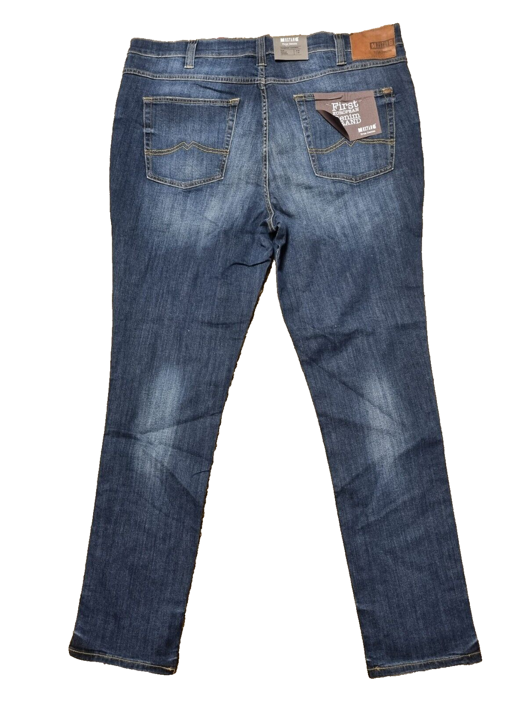 MUSTANG Herren Jeans Tramper Tapered W44 L34 Blau – Modische Slim-Fit Jeans T3-2