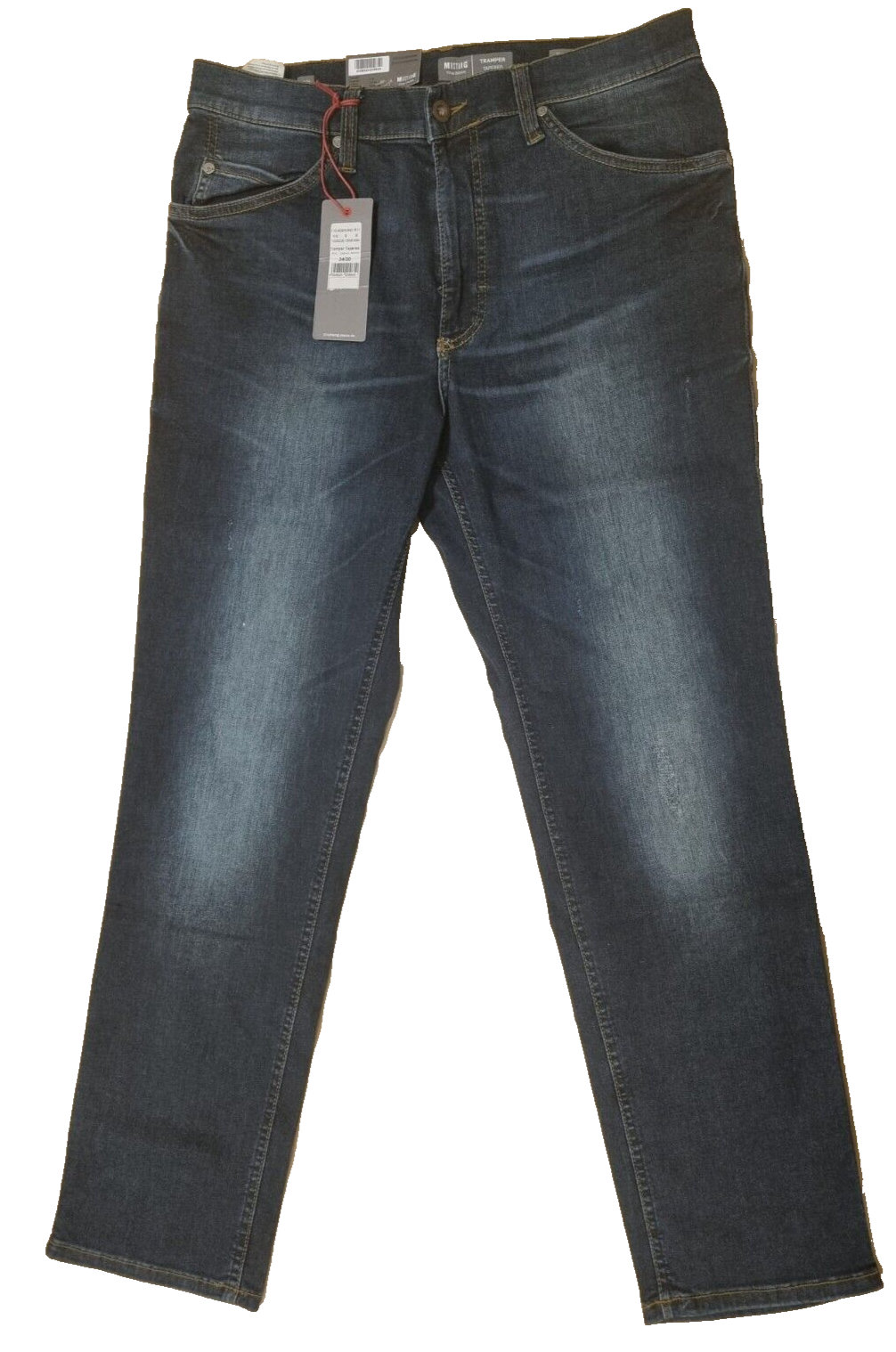 MUSTANG Herren Jeans Tramper Tapered W34/L30 Slim Medium Tapered - Blau Denim D6