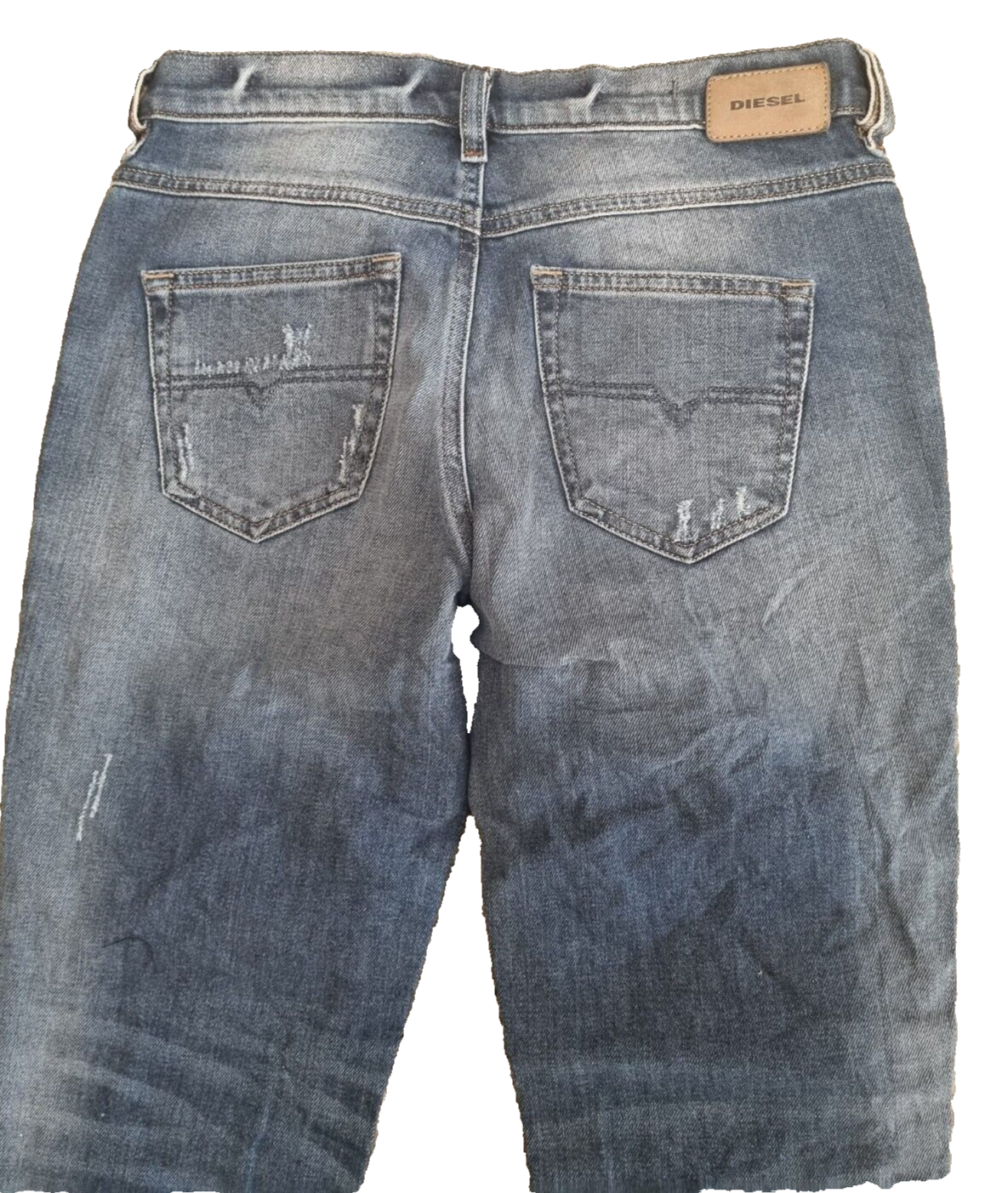 DIESEL Damen Jeans Belthy-Ankle W24 L32 Blau Slim Straight Low Waist Hose T1-6