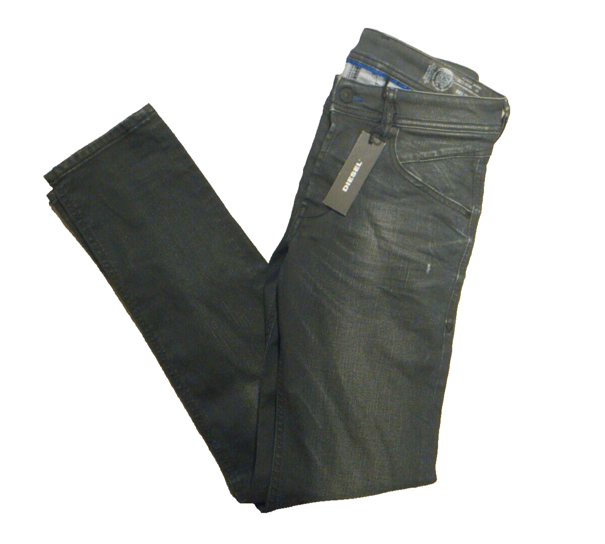 DIESEL Herren Jeans BELTHER Schwarz W28/L32, Slim Skinny Fit SLR9B1