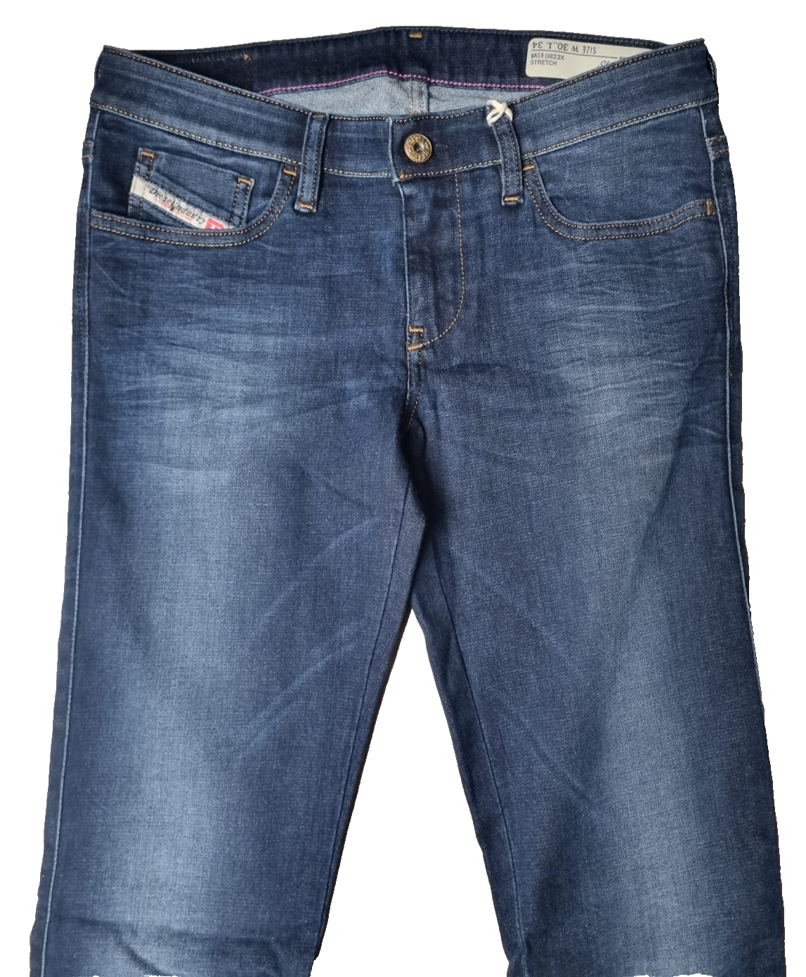 DIESEL Damen Jeans Skinzee-Low W30 L34 | Super Slim Skinny | Blau Stretch