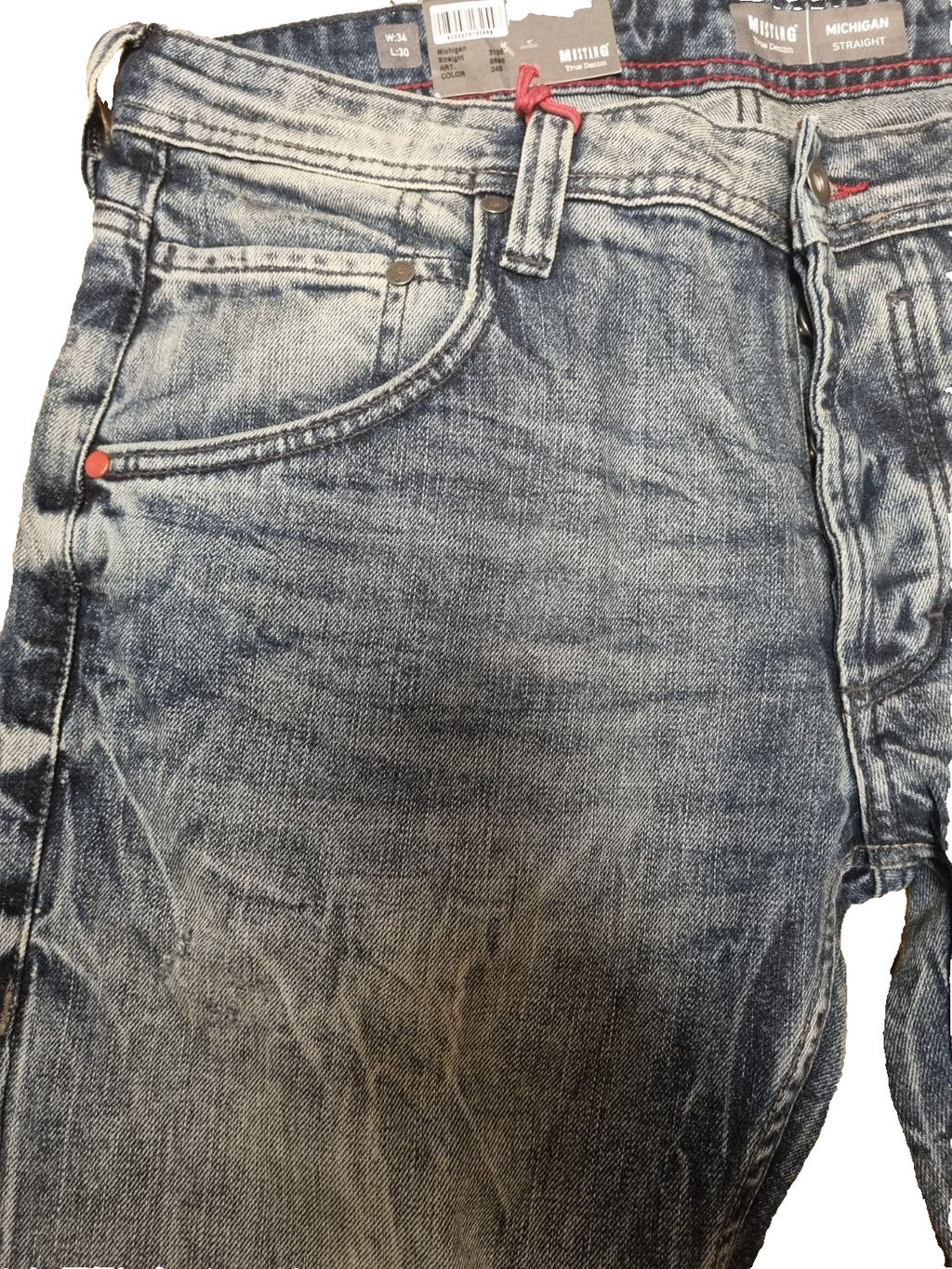 MUSTANG Herren Jeans Michigan W34 L30 Straight Fit Regular Medium NEU M1