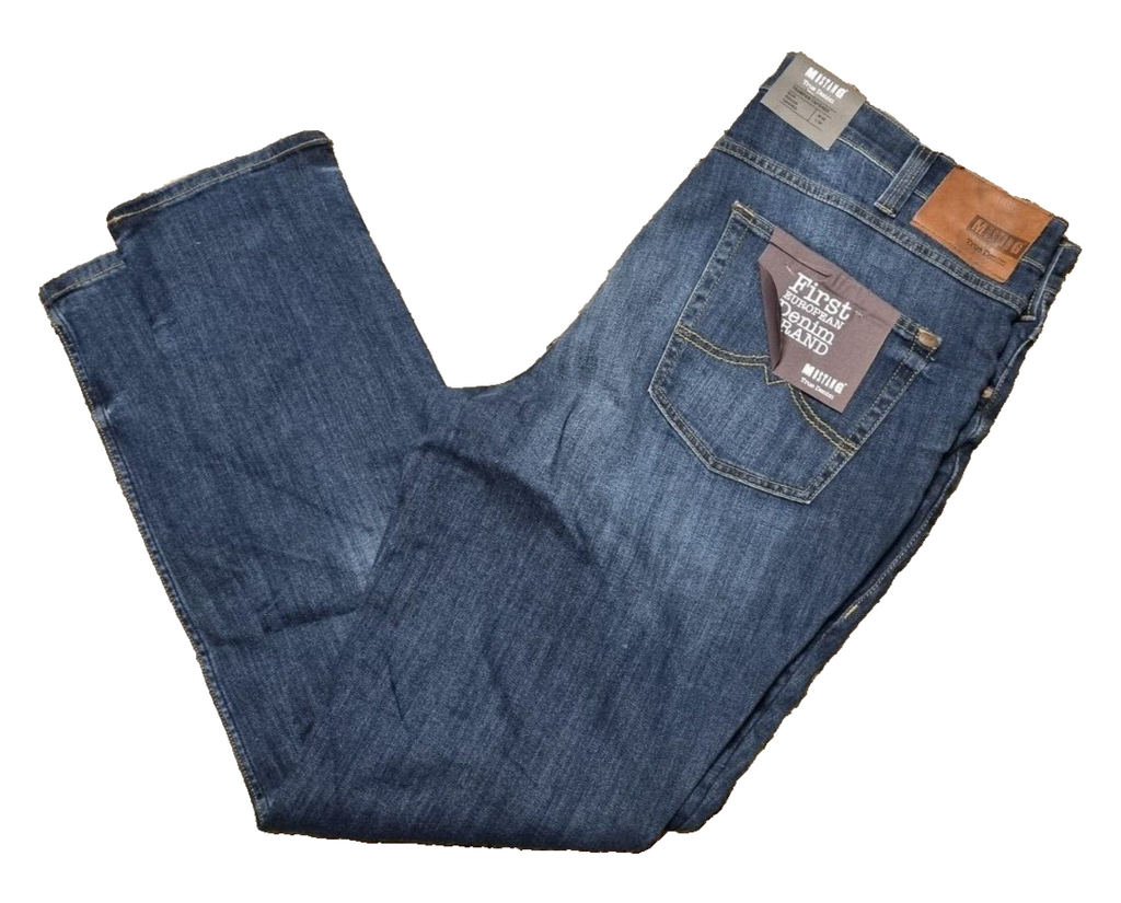 MUSTANG Herren Jeans Tramper Tapered W44 L34 Blau – Modische Slim-Fit Jeans T3-2
