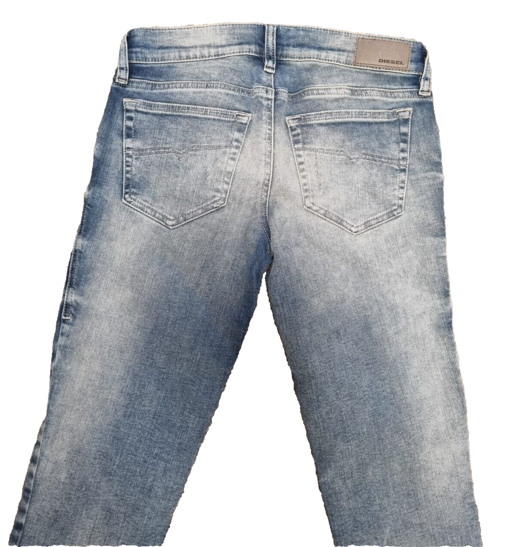 DIESEL Damen Jeans GRUPEE W25 L32 – Super Slim Skinny Low Waist – Blau – T-1-5