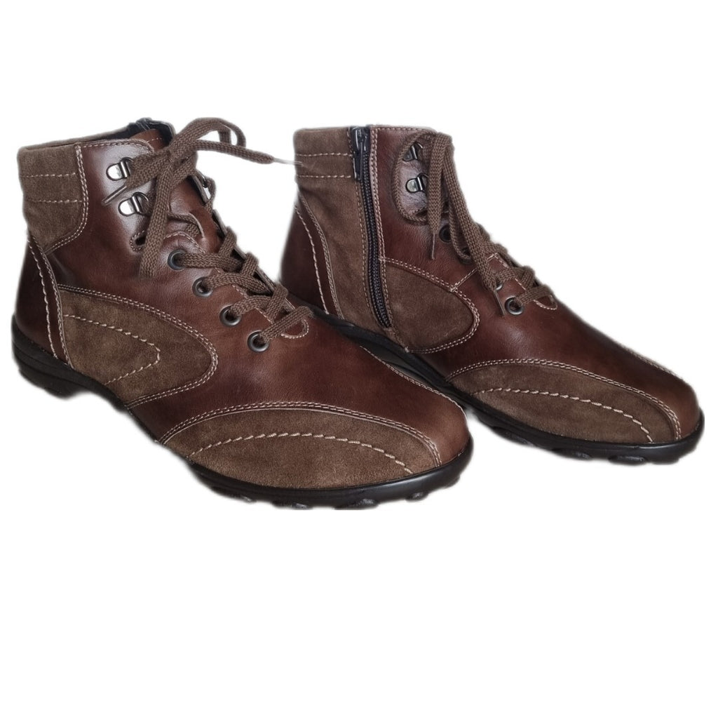 SEMLER Damen Sneaker KATJA-St Women Schuhe Sneakers Leder Nappa Kalbvelour Taupe