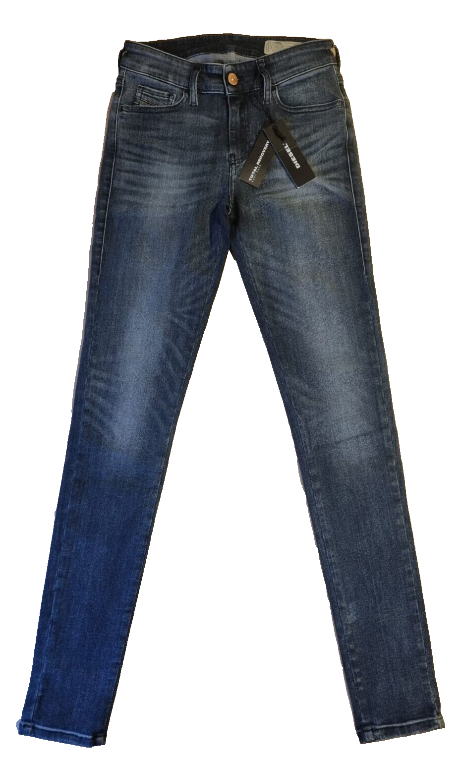 DIESEL Damen Jeans Slandy 084PZ - Super Slim Skinny - W25 L32 - Stretch BR4B2